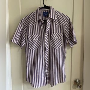 Vintage mens wrangler pearlsnap button down shirt